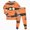 Y116-Orange, variant on CAUYDY Toddler Girls Boys Halloween Cartoon Graphic Pajamas Pjs for Boy Jammies Long Sleeve Top and Pant Sleepwear Clothes Sets