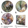 thumbnail image 3 of DESIGN ART Designart "Purple Green Wild Iri S Ii" Floral Irises Canvas Art Print 30 in. wide x 30 in. high, 3 of 5