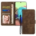 thumbnail image 6 of Samsung A71 Wallet Case 5G, Luxury RFID Blocking Card Holder Slot, Stand Premium PU Leather & Soft TPU Back Shockproof Flip Folio Book Magnetic Cover For Samsung Galaxy A71 5G,Brown, 6 of 10