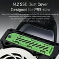 thumbnail image 3 of Aluminum Alloy SSD Heatsink Cover,  Slim M.2 SSD Accessory with Ventilation Holes, Dust Mesh, Simple Installation for  Console, 3 of 7