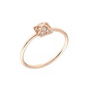 Sole Du Soleil SDS10824R6 Lupine Collection Womens 18k Rose Gold Plated Geo Fashion Ring - Size 6