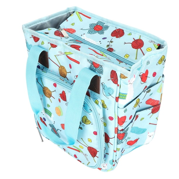 Bolsa de almacenamiento multifuncional de tela Oxford cilíndrica de lana para artículos diversos, paquete organizador, oveja pequeña
