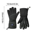 thumbnail image 4 of Honeeladyy Heated Ski Gloves for Women and Men , Winter Warm Skiing Gloves, Rechargeable Heating Glove for Skiing, Snowboarding, Snowmobile, Outdoor Sports, Black, 4 of 5