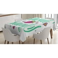 thumbnail image 1 of Ambesonne Saying Tablecloth Rectangular Table Cover, Hearts Strawberry, 60"x84", Multicolor, 1 of 3
