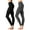 2PK: Black/Ash Grey, variant on Women Premium Cotton High Waist Full Ankle Length Leggings (2PK: Black / Black, XL)