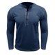thumbnail image 1 of Blusas y camisas de manga larga con cuello redondo para hombre, blusa informal de moda con bloques de color, manga larga, cuello redondo, blusa de poliéster, algodón y poliéster., 1 of 4