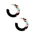 thumbnail image 3 of Resin Black and Blue Multi Colored Earring, 3 of 3