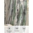 thumbnail image 6 of Sheer Curtains 63 Inch Length, Sage Green Vintage Semi Sheer Curtains Light Filtering Window Treatment, Stripes Painting Retro Abstract Art Privacy Voile Drapes for Living Room Bedroom 52x63 Inch, 6 of 7