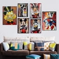 thumbnail image 2 of Disney Graffiti Art Canvas Paintings Mickey Mouse and Donald Duck Street Art Poster and Print Wall Art Picture for Home Decor13x18cm Unframed Gao Jinjia LED, 2 of 2