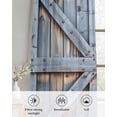 thumbnail image 6 of Farmhouse Wood Grain Sheer Curtains 84 Inch Length 2 Panels Set for Living Room/Bedroom, Vintage Country Barn Gate Textured Kitchen Curtains Grommet Semi-Sheer Curtains Window Treatments 42"x84"x2, 6 of 7