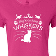 thumbnail image 4 of Inktastic My Kids Have Whiskers- Cat Family Pets Women's T-Shirt, 4 of 5