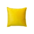 thumbnail image 1 of Matsuzay Funda de poliéster para cojín de asiento, Color sólido, suave, agradable a la piel, resistente, con cremallera, funda de almohada Decoración del hogar Amarillo 45x45cm, 1 of 6