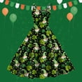 thumbnail image 4 of vigerkar Women's St Patricks Day Print Dress Sleeveless Shamrock Dress in Irish Festivals Party (Light Green, M), 4 of 6