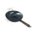 thumbnail image 3 of NIYANGLE Poêle Wok Antiadhésive 1 Pce pour Cuisson Extérieure avec Fer et Bois 32x8 cm, 3 of 4