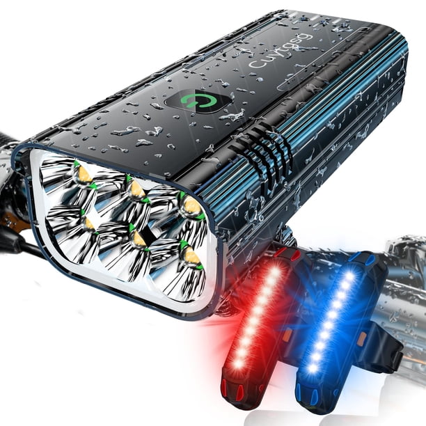 Luz para Bicicleta Cuytgsg 9800 Lúmenes 10 Modos Recargable 48+ hrs