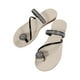 thumbnail image 5 of Zapatos de verano con punta de clip para mujer Sandalias de playa informales con diamantes de imitación Wmkox8yii  ytu9281, 5 of 9