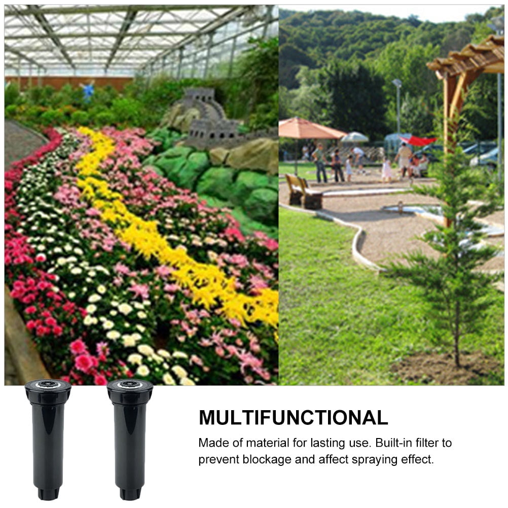 FUEENIRVA Garden Water Sprinkler Set, 6-Pack Retractable ABS Sprinklers with Built-in Filter for Easy Outdoor Lawn Irrigation