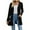 001 Black, variant on Cardigans for Women Solid Long Sleeve Ribbed Knit Open Front Button Lightweight Fall Cardigan with Pockets Cogild