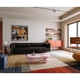 thumbnail image 6 of 40 Inch Cloud Shaped Coffee Table, Low Coffee Table with 3 Ball Legs for Living Room, Pink, 6 of 8