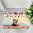 thumbnail image 4 of Freedom Pomeranian on Independence Day 4th of July Doormat Pom Dog Lover Gifts Indoor Outdoor Welcome Mat - 01005, 4 of 5