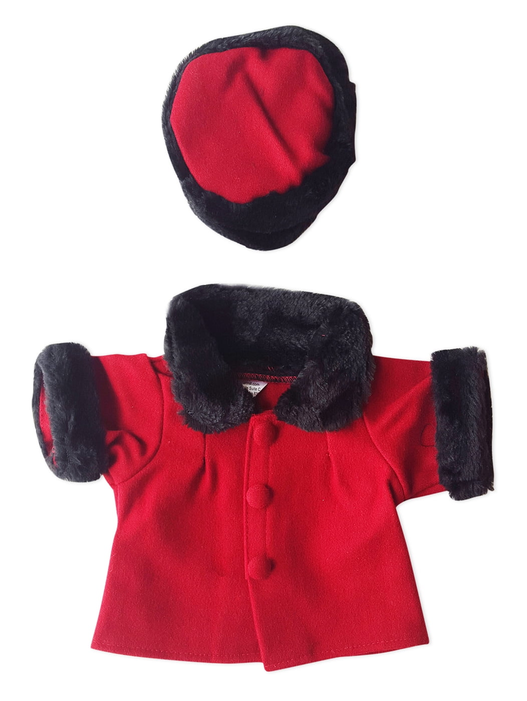 TEDDY BEAR RED CHRISTMAS COAT & SKIRT CLOTHES Fit 14"-18" Build-a-bear !!NEW!! 
