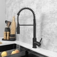 thumbnail image 2 of STYLISH Milano Pull-Down Kitchen Faucet with water filter, Stainless Steel  Black, 2 of 14