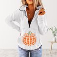 thumbnail image 1 of Mode Hoodies pour Femmes 2023 Mode et Confortable Décontracté Imprimé Manches Longues Patchwork Pull à Fermeture Éclair 50 % de Réduction Liquidation Costumes Halloween/noël, 1 of 4