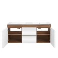 thumbnail image 6 of Modway Render 48" Wall-Mount Bathroom Vanity in White Walnut White, 6 of 10
