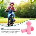 thumbnail image 6 of Uxcell 4pcs Bike Handlebar Grips 4.13" Non-Slip Rubber Mushroom Bicycle Grips Fit 7/8" Handlebars, Pink, 6 of 7