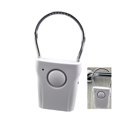 thumbnail image 1 of Alarma de manija de puerta, alarma inalámbrica extremadamente ruidosa audible hasta 680 pies de distancia, cuelga de la perilla o manija de la puerta, seguridad para el hogar activada por vi, 1 of 5
