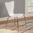 thumbnail image 3 of Legare Furniture Bent Plywood Chair, White, Modern Bentwood Dining Chair, Kids Chair, Office Chair, 3 of 4