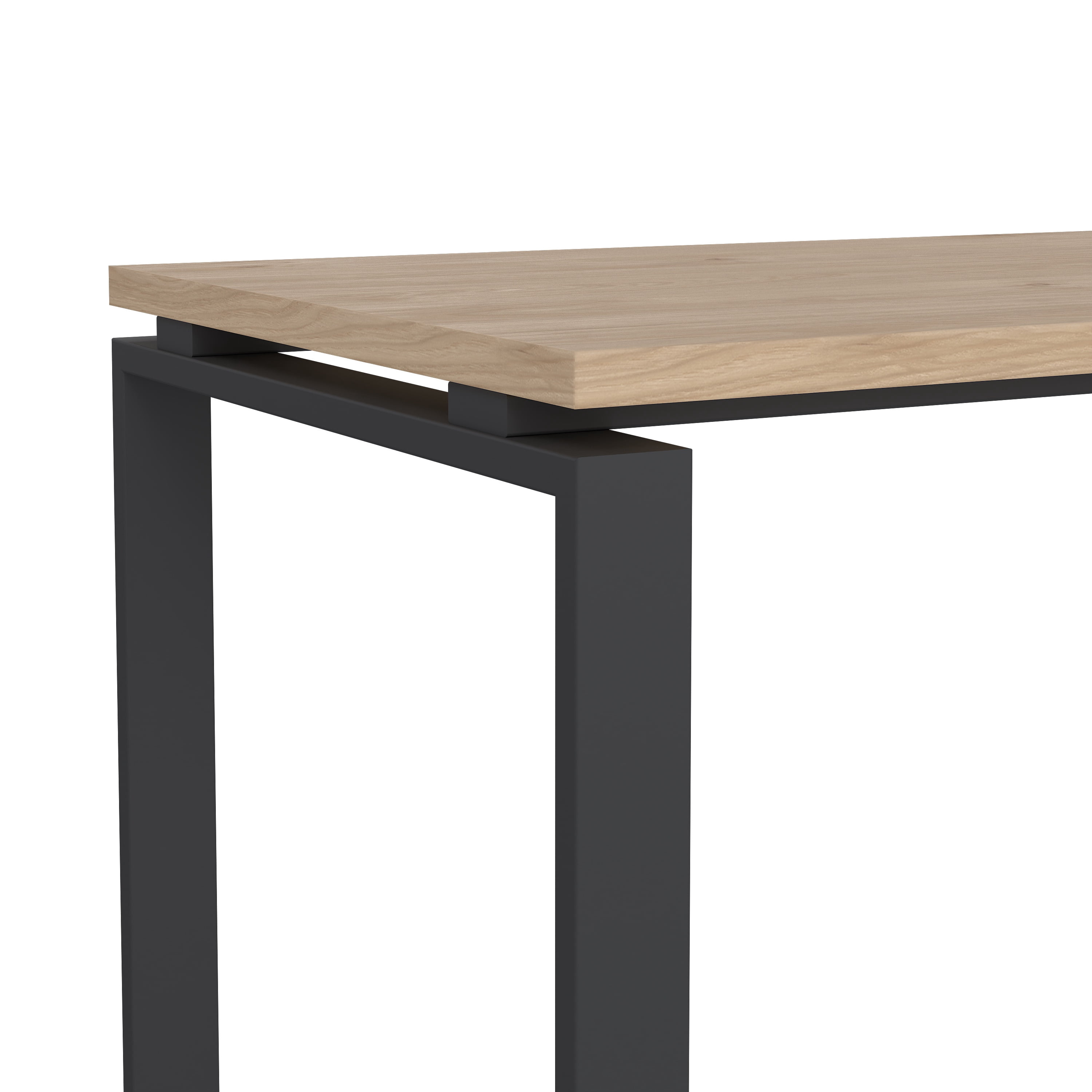 Tvilum Sign 3-Piece Home Office Set with Desk, Storage Bookcase and Mobile Storage, Matte Grey and Jackson Hickory