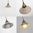 thumbnail image 4 of FSLiving Remote Control Dimmable Hanging Light with Rechargeable Battery Operated LED RGB Bulb Macaron Khaki Metal Pendant Light Adjustable Height Color Changing Timing for Storage Bedroom - 1 Light, 4 of 8