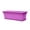 A004- Purple, variant on Rectangular Garden Planter Box 17 Inch Plastic Vegetable Planter for Outdoor Patio Gardening Growing Flowers Herbs Vegetables Ideal Gift for Gardeners White Plastic Long Planter