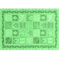 thumbnail image 1 of Ahgly Company Indoor Rectangle Abstract Emerald Green Modern Area Rugs, 3' x 5', 1 of 4