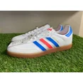 thumbnail image 3 of Adi-das VeloSamba Vegan White Blue Rush Cycling Shoes Mens Size 12 GW5323 NEW, 3 of 6