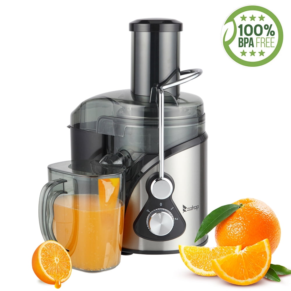 800W Ultra Power Centrifugal Juicer Machine with 3''Wide Mouth for Whole Fruits & Vegetables 2 Speed Control Juicer Stainless Steel & Anti-drip BPA Free Juice Extractor Easy to Clean 