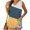 Yellow tank tops, variant on Wycnly Tank Top for Women Summer Tops for Women Breathable Comfy Loose Fit Workout Tank Tee Fashion Color Patchwork Sleeveless Top Ladies Sleeveless Shirt