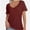 Wine red, variant on Women Sexy Deep V Neck Casual Tops