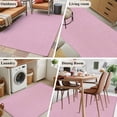 thumbnail image 5 of 3'x5' Area Rugs, Pink Burlap Texture Indoor Outdoor Area Rug for Living Room Bedroom, Farmhouse Vintage Pink Washable Bathroom Rugs Kitchen Floor Carpet Mats Home Decor Aesthetic, 5 of 8