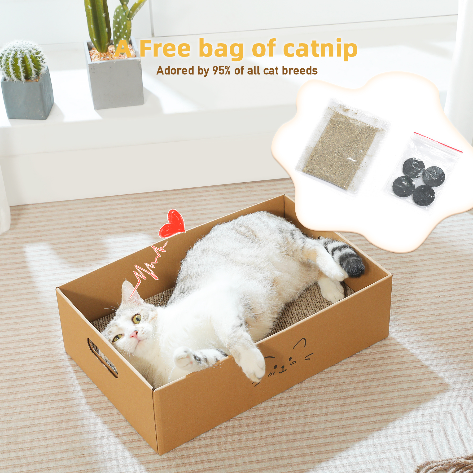 Pawz Road 3-in-1 Cat Scratcher Cardboard Lounger photo 5