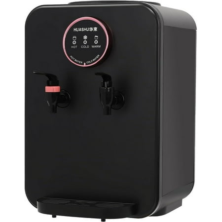 Top Loading Water Cooler Water Dispenser, Premium Countertop Water Dispenser for Hot/Cold/Constant Temper Water, Water Cooler Dispenser Holds 1.19-4.99 Gallon Bottles for Home, Office, Black