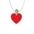 thumbnail image 2 of Delight Jewelry Acrylic 1" Red Heart Mia Monkey Charm Necklace, 2 of 4