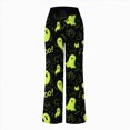thumbnail image 5 of CAUYDY Joggers Pants for Women Halloween Sweatpants for Women Trendy Ghost Funny Print Drawstring Waist Wide Leg Pants(L101-Green,L), 5 of 5