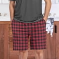 thumbnail image 7 of GZHJMY Buffalo Plaid Pajama Pants Short for Men, Lounge Pants Lightweight Men Pajama Bottoms with Drawstring Pockets, Christmas New Year Birthday Gifts, Small, 7 of 7