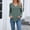 Army Green, variant on Women's Tops Plus Size 2X Solid Color Blouses Long Sleeved V-Neck Pullover Casual Fashion Top