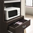 thumbnail image 5 of Pemberly Row Tall 24" Wide China Kitchen Cabinet with Microwave Storage in Chocolate Gray, 5 of 5
