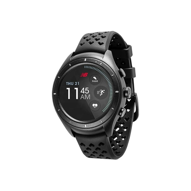 New Balance RunIQ - Black - smart watch with band - black - display 1.39