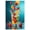 Unframe-style, variant on Vibrant Fruit Water Splash Canvas Wall Art Fresh Strawberry Raspberry Orange Kiwi Lime Posters Modern Kitchen Decor Healthy Food Pictures for Dining Room Home