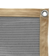 Agfabric 90% Sunblock Shade Cloth - 6'X 14’Plant Cover UV-Resistant Protection Plants Flowers Pet Kennels Shade with Grommets, Grey
